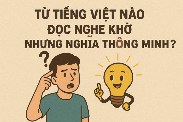 Từ Tiếng Việt nào đọc nghe khờ nhưng nghĩa thông minh?