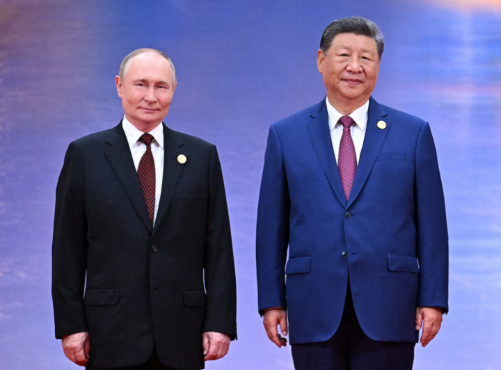 Chủ tịch Trung Quốc Tập Cận Bình và Tổng thống Nga Vladimir Putin. (Ảnh: Reuters)