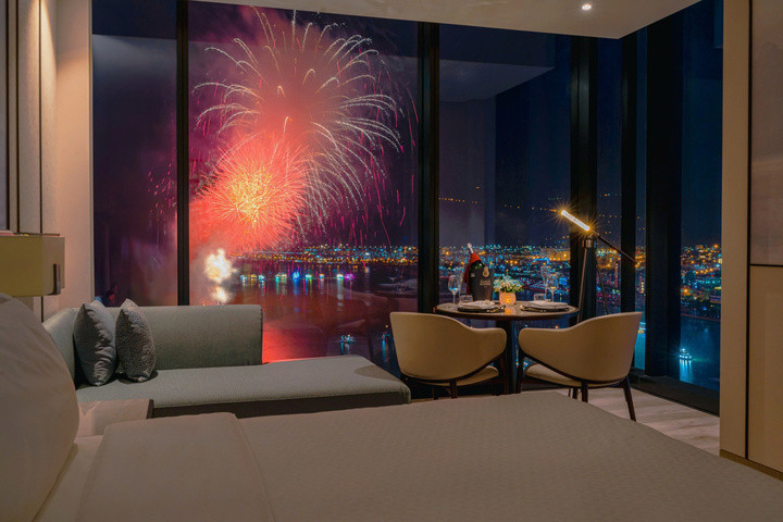 Mỗi không gian sống trong căn hộ M Landmark Residences Đà Nẵng sẽ là một “khán đài” chiêm ngưỡng các màn pháo hoa quốc tế.