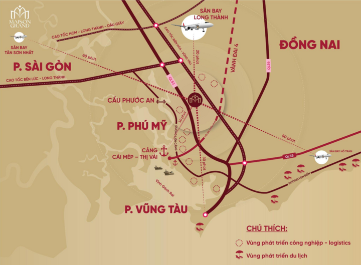 Maison Grand - Tâm điểm kết nối đến các dự án trọng điểm quốc gia.