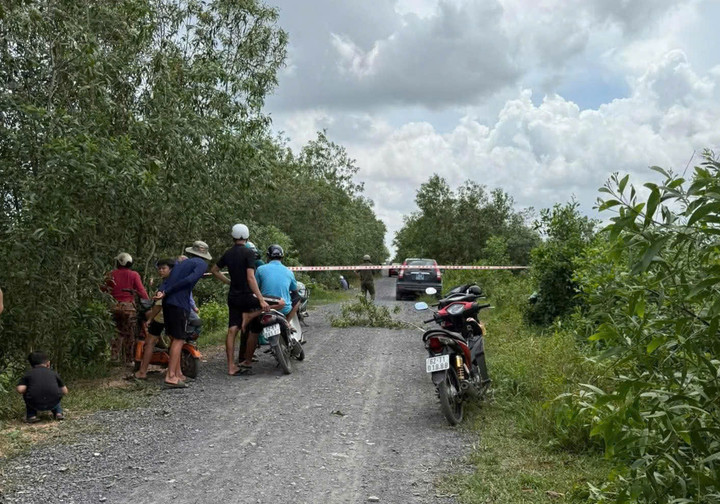 Hiên trường nơi phát hiện thi thể không nguyên vẹn.