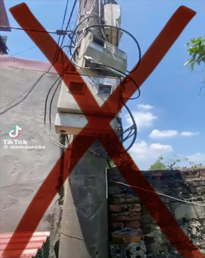 Trang Tiktok đăng bài với thông tin sai lệch.