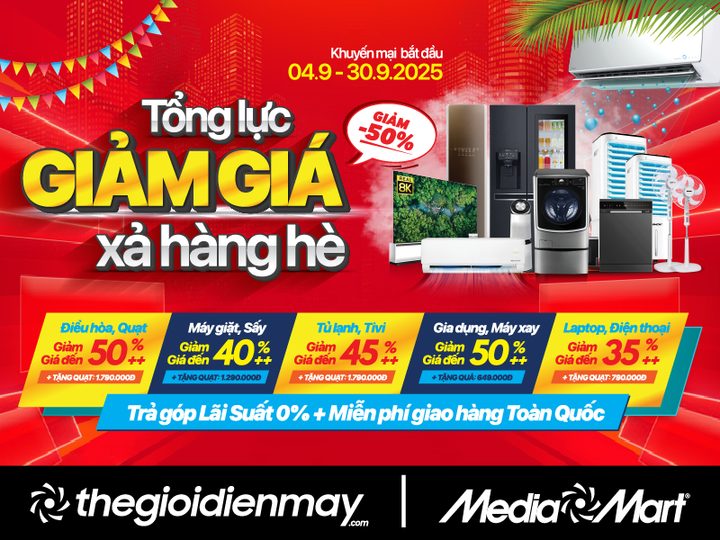 MediaMart tưng bừng xả hàng hè, sale sốc đến 50% hàng nghìn sản phẩm - 1