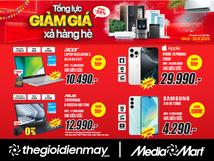 MediaMart tưng bừng xả hàng hè, sale sốc đến 50% hàng nghìn sản phẩm - 5