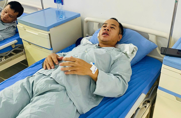 Anh Nguyễn Đức Vĩnh chưa hết bàng hoàng sau vụ bị hành hung vô cớ. (Ảnh NVCC).