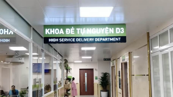 Sản phụ Ngọc Trần đăng ký sinh tại Bệnh viện Phụ sản Hà Nội. (Ảnh: Facebook nhân vật).