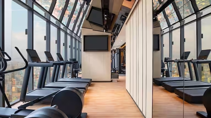 Phòng tập thể thao cung cấp nhiều trang thiết bị hiện đại. (Ảnh: Hilton)