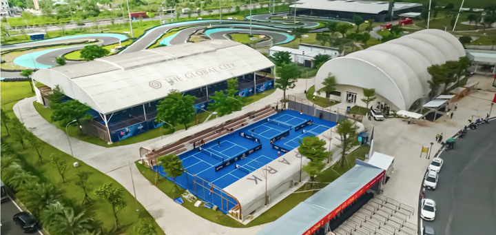 Các cụm sân được cải tạo đảm bảo tiêu chuẩn thi đấu chuyên nghiệp của PPA.