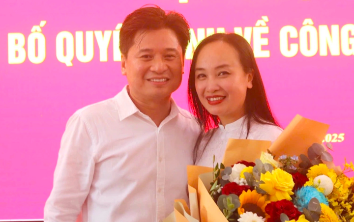 NSND Thu Huyền và ông xã là NSND Tấn Minh.