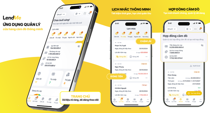 LendMe tự tin trở thành trợ lý đắc lực trong việc quản lý tiệm cầm đồ.