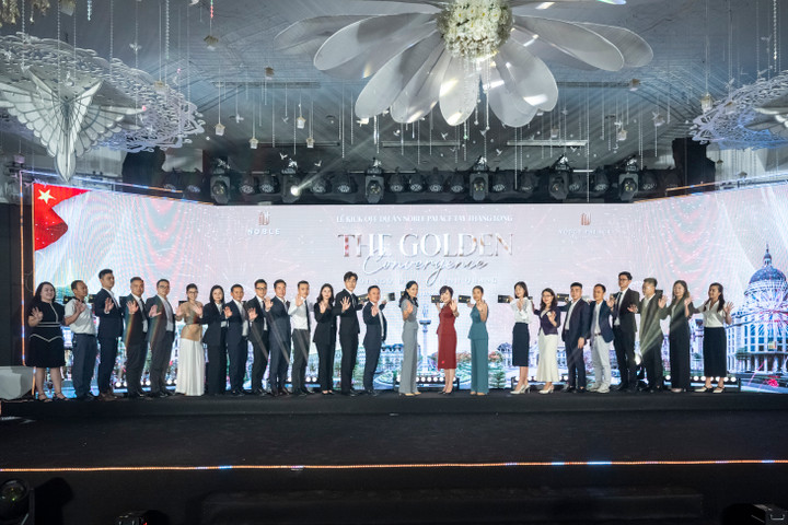 Khí thế quyết tâm “quét sạch bảng hàng” tại lễ kick-off dự án Noble Palace Tay Thang Long.