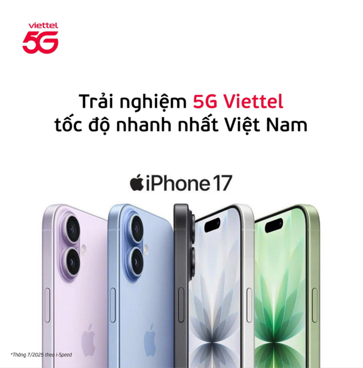 Viettel ra mắt gói cước 5G 'chính hiệu' cho iPhone 17 - 1