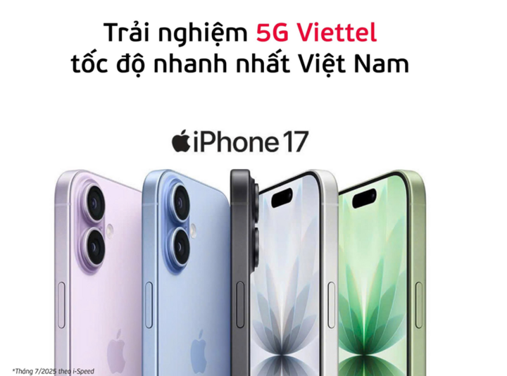 Viettel ra mắt gói cước 5G "chính hiệu" cho iPhone 17