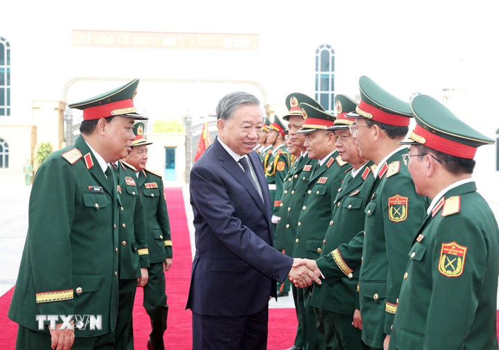 Tổng Bí thư Tô Lâm và các đại biểu.