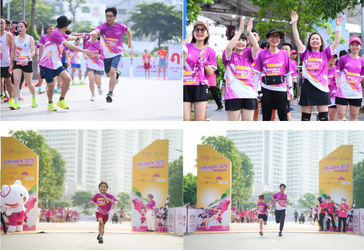 AEON Ekiden thu hút “vận động viên” tham gia thuộc mọi lứa tuổi, giúp gắn kết gia đình, bạn bè và đồng nghiệp.