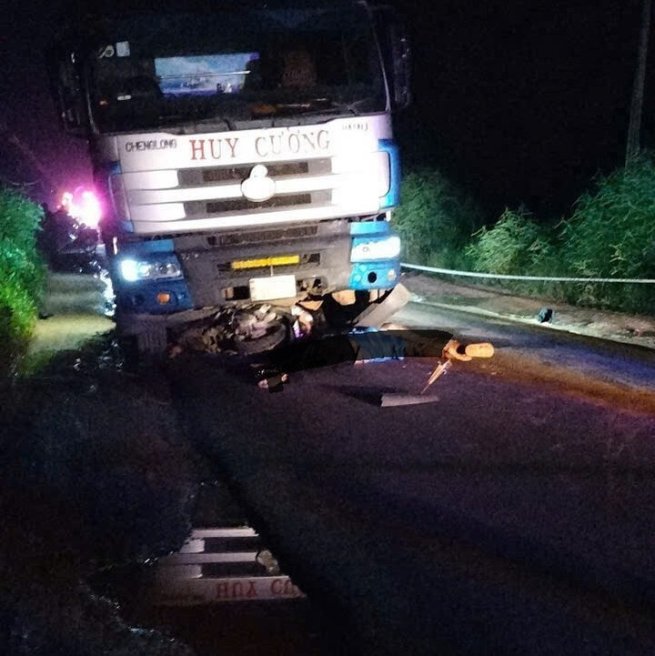 Hiện trường vụ tai nạn.