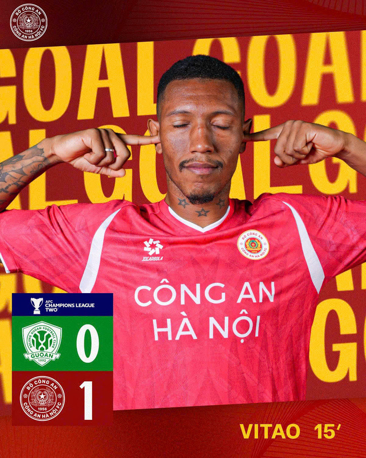 CLB CAHN ghi bàn trước. (Ảnh: CAHN)