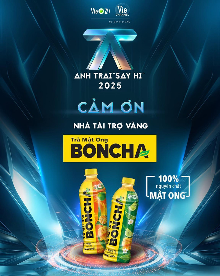 Trà mật ong Boncha là nhà tài trợ vàng của Anh trai “say hi” 2025.