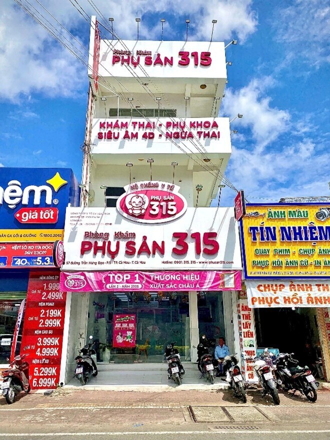 Phòng khám Phụ sản 315 số 57 đường Trần Hưng Đạo, Phường 5, thành phố Cà Mau, tỉnh Cà Mau (địa chỉ mới: 57 đường Trần Hưng Đạo, phường Tân Thành, tỉnh Cà Mau).