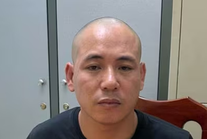 Nguyễn Đức Hà tại cơ quan công an.