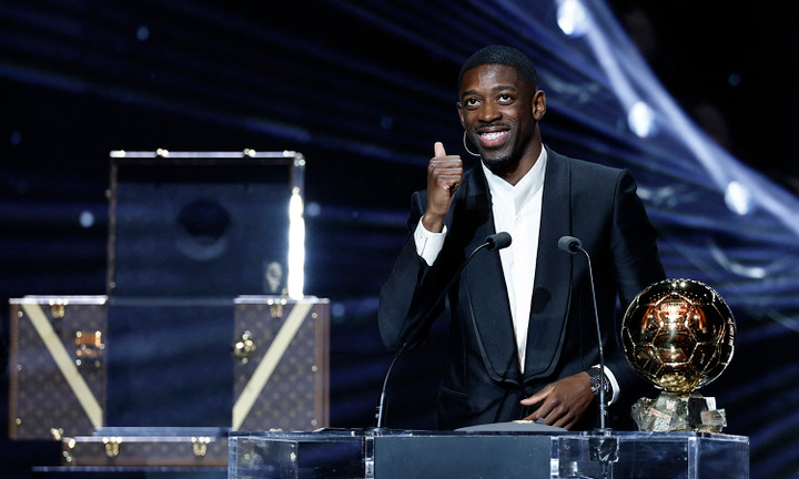 Dembele giành Quả bóng vàng 2025. (Ảnh: Reuters)