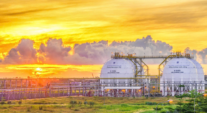 Bồn chứa LPG tại GPP Cà Mau.