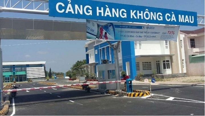 Sân bay Cà Mau tạm thời đóng cửa. Ảnh: VNN