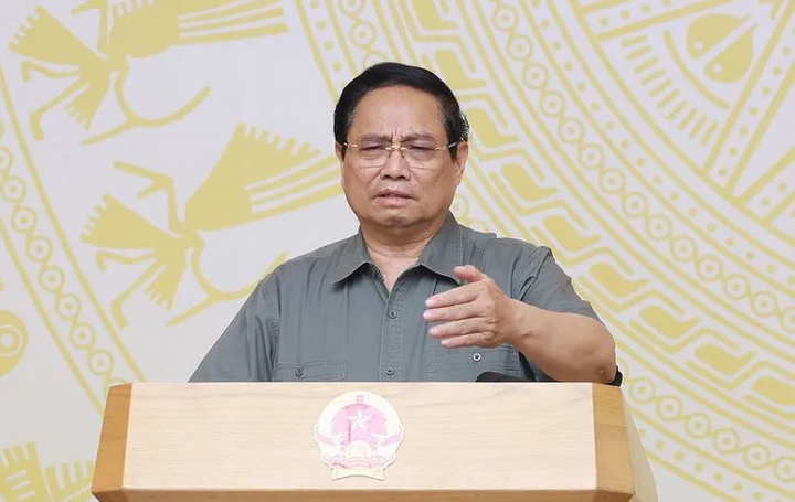 Thủ tướng Phạm Minh Chính chủ trì phiên họp lần thứ nhất của Ban Chỉ đạo Trung ương về chính sách nhà ở và thị trường bất động sản. (Ảnh: TTXVN)
