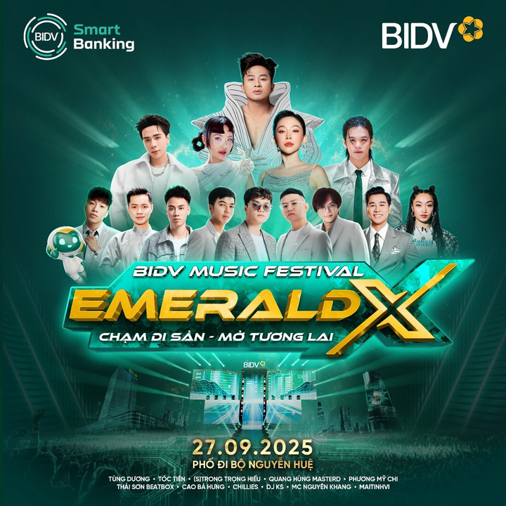 Dàn nghệ sỹ tham gia đêm nhạc BIDV Music Festival – The Emerald X.