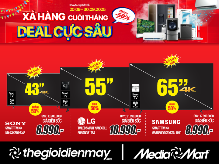 Xả hàng cuối tháng - Deal cực sâu: MediaMart sale đến 50% hàng nghìn mặt hàng - 2