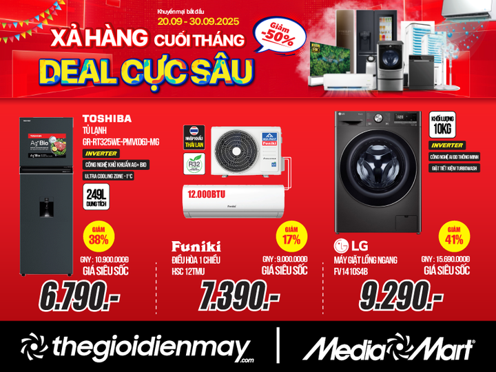 Xả hàng cuối tháng - Deal cực sâu: MediaMart sale đến 50% hàng nghìn mặt hàng - 3