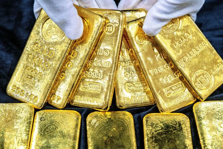 Giá vàng thế giới hôm nay tăng mạnh. (Ảnh minh hoạ: Yonhap)