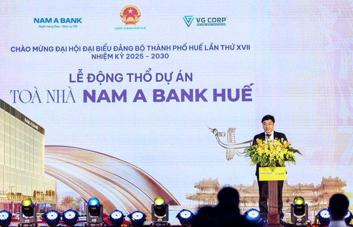 Ông Nguyễn Minh Tuấn, Phó Tổng Giám đốc Nam A Bank, phát biểu tại sự kiện.