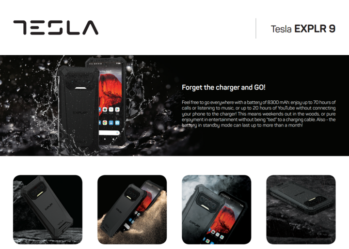 Điện thoại TESLA EXPLR 9 không phải của hãng Tesla (của Elon Musk), mà thuộc về một thương hiệu khác sử dụng tên 
