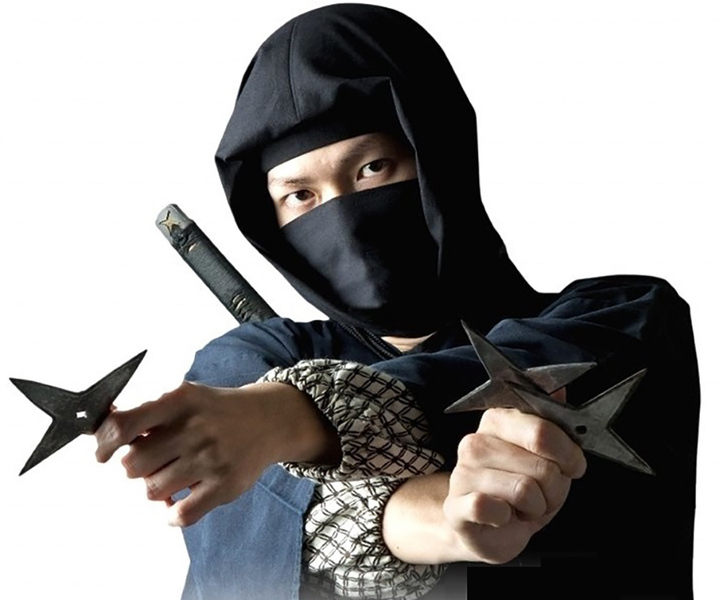 Hình ảnh các ninja thường gắn liền với shuriken