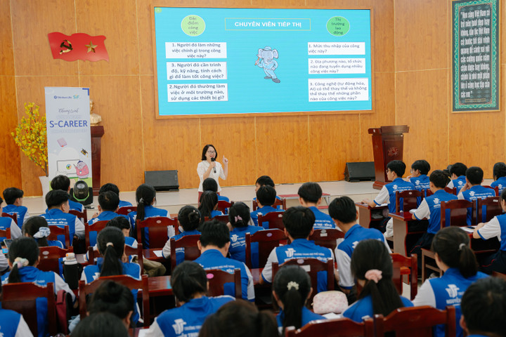 Chương trình S-Career 2025 ghi dấu ấn bằng chuỗi hoạt động đa dạng, thành công thu hút gần 2.100 học sinh và hơn 200 giáo viên tham gia.