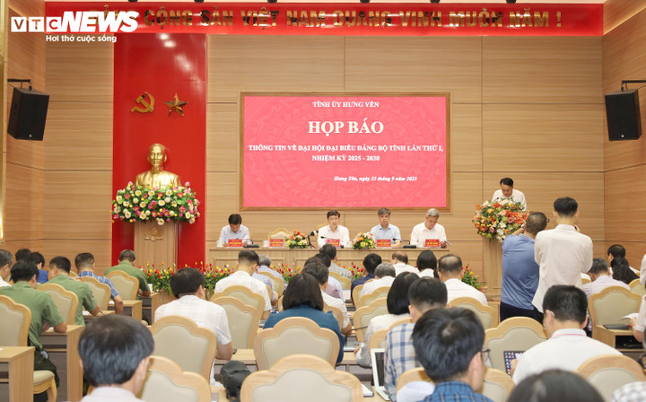 Tỉnh ủy Hưng Yên tổ chức họp báo thông tin về Đại hội đại biểu Đảng bộ tỉnh Hưng Yên lần thứ I, nhiệm kỳ 2025-2030