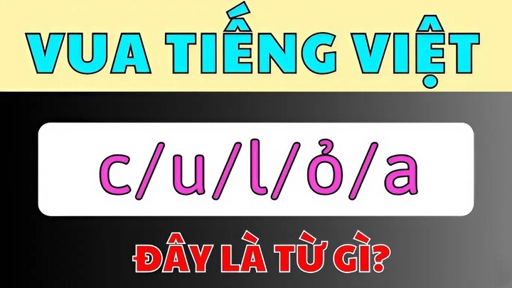 Câu đố vua Tiếng Việt tưởng dễ nhưng chưa chắc bạn đã tìm ra đáp án