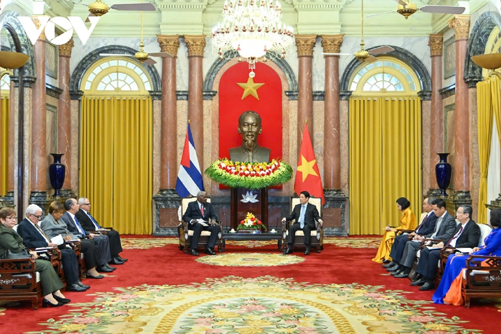 Toàn cảnh buổi tiếp.