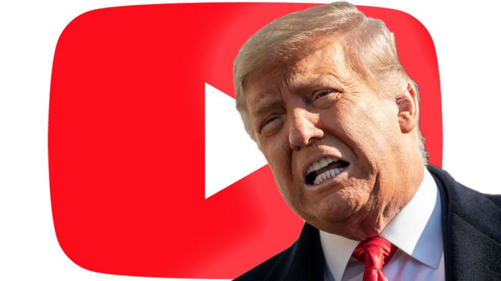 Tổng thống Trump bị "đóng băng" tài khoản Youtube vào năm 2021. (Nguồn: BBC)