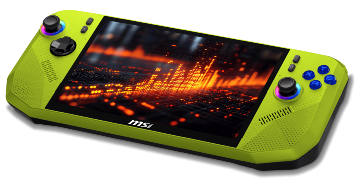 Claw A8 BZ2EM: Thiết bị chơi game cầm tay nổi bật với chip AMD Ryzen Z2 Extreme, màn hình 8 inch 120 Hz có hỗ trợ VRR, cùng viên pin dung lượng 80 Wh. (Ảnh: MSI)