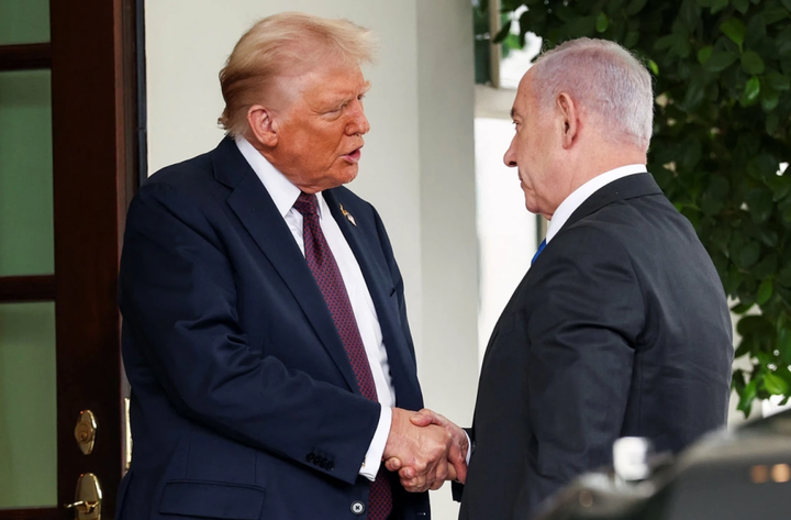 Tổng thống Mỹ Donald Trump tiếp đón Thủ tướng Israel Benjamin Netanyahu tại Nhà Trắng, ngày 29/9/2025. Ảnh: Reuters