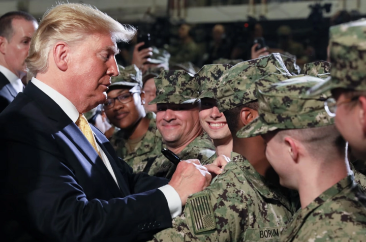 Ông Trump muốn tăng cường sức mạnh quân đội. (Ảnh: Reuters)