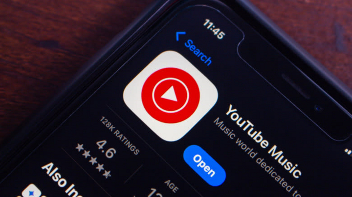 Close-up of the YouTube Music app page in the App Store on iPhone. (Source: Shutterstock)