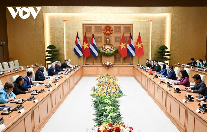 Thủ tướng Chính phủ Phạm Minh Chính khẳng định Chính phủ Việt Nam sẽ tiếp tục triển khai các biện pháp nhằm hỗ trợ Cuba một cách thiết thực và cụ thể.