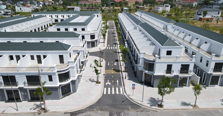 Khu nhà liền kề Happy Home Quảng Trị - không gian sống hiện đại, đồng bộ và tiện nghi.