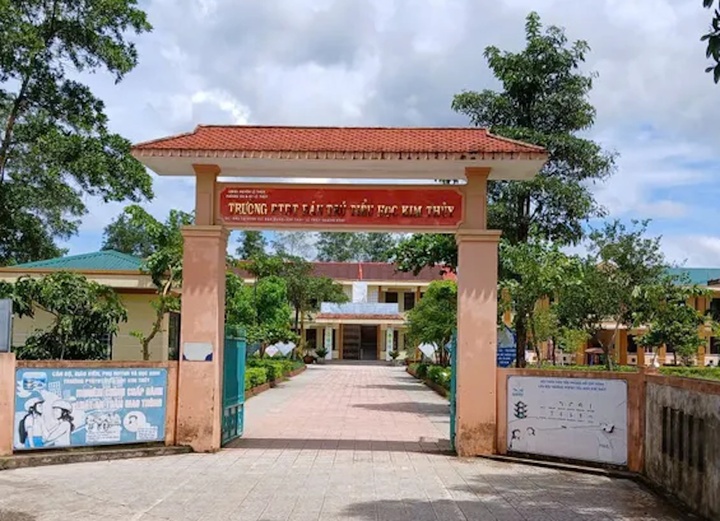 Trường PTDT bán trú Tiểu học Kim Thủy. (Ảnh: B.T)