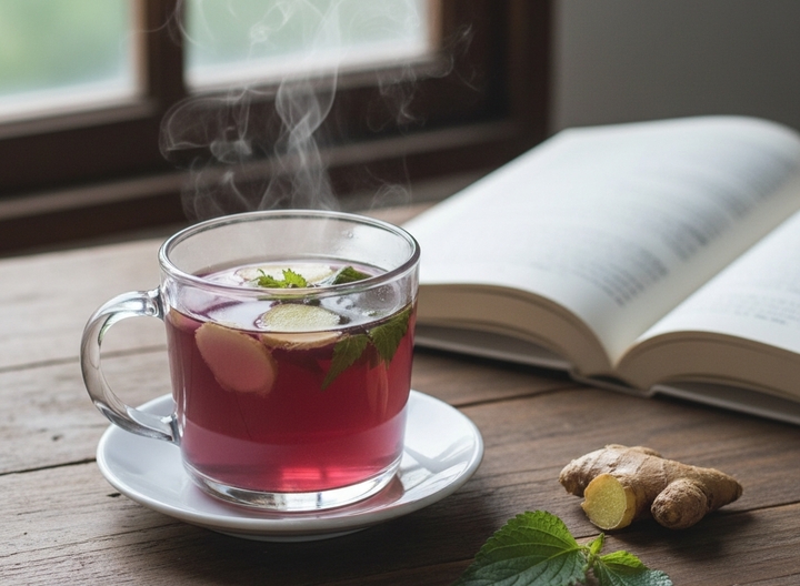 Bài thuốc từ lá tía tô nấu với gừng