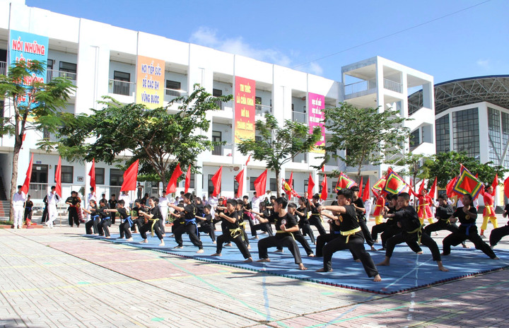 Tiết mục trình diễn võ thuật.