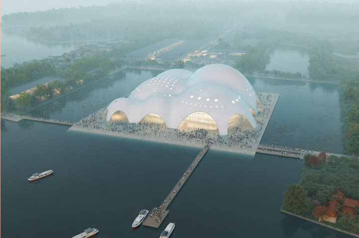 Mô hình 3D toàn cảnh Nhà hát Opera Hà Nội.